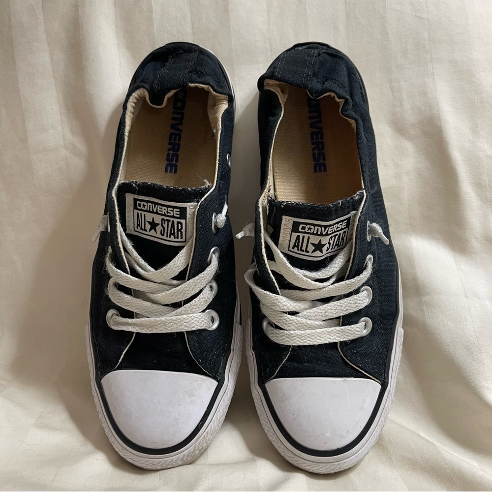 Classic &Casual-Converse All Star Shoreline Slip-On Black Sneakers
